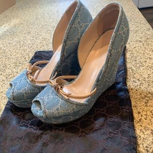 Gucci Jean Wedges
